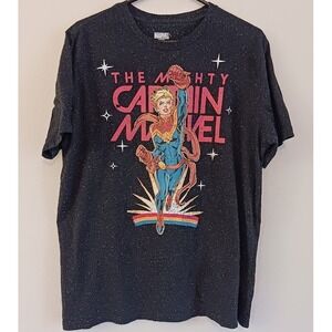 Marvel Graphic Tee - Captain Marvel - Avengers Retrainbow, Speckled Cotton